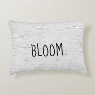 Almofada Decorativa Texto BLOOM no Travesseiro de Ênfase da Árvore