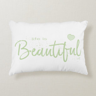 Almofada Decorativa Texto verde-bonito-verde-vida