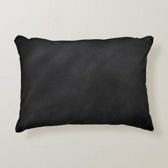 Almofada Decorativa Textura de quadro negro retrô (Frente)