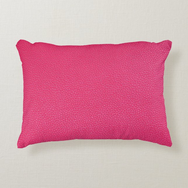 Almofada Decorativa Textura de tecido rosa de luxo fino. (Frente)