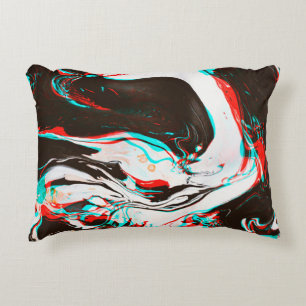 Almofada Decorativa Textura distorcida e com brilho do surf de tinta m