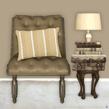 Thread do Travesseiro decorativo Dourado