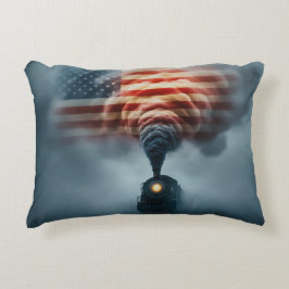 Almofada Decorativa Throw Pillow-All Aboard the Freedom Train
