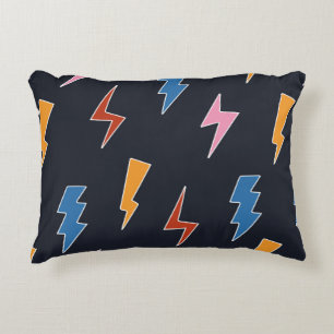 Almofada Decorativa Thunderbols sem soldadura, raios desenhados à mã