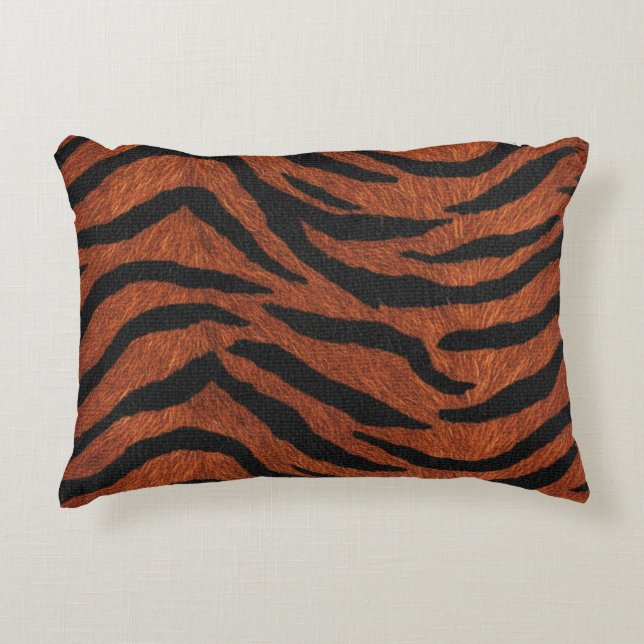 Almofada Decorativa Tiger Stripe Wild Pattern (Frente)