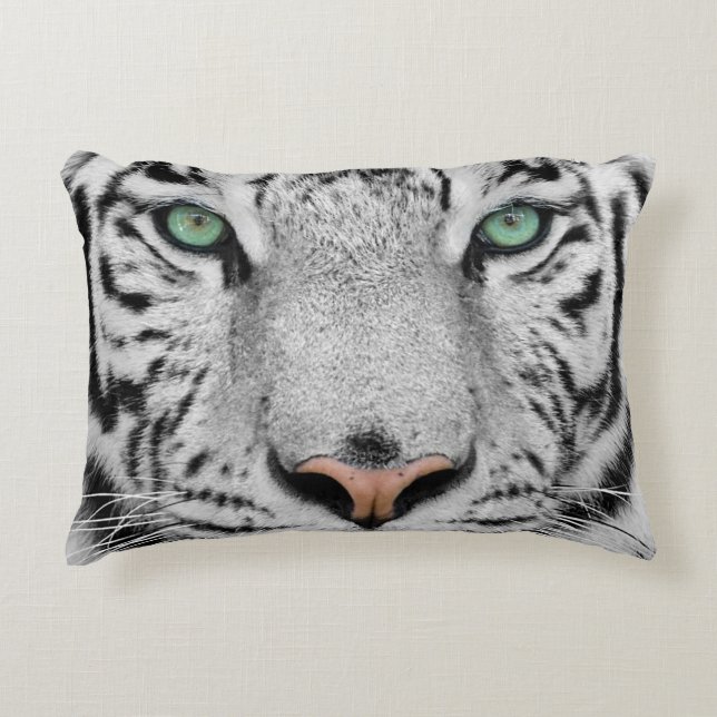 Almofada Decorativa Tigre branco (Frente)
