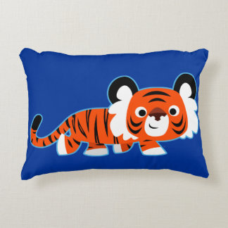 Almofada Decorativa Tigre de desenho em forma de gráfico no Travesseir