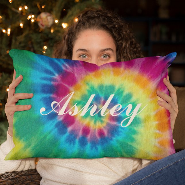 Almofada Decorativa Tingimento Personalizado Tie Dye (Criador carregado)