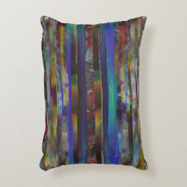 Almofada Decorativa Tiras rasas de texturas coloridas digitais