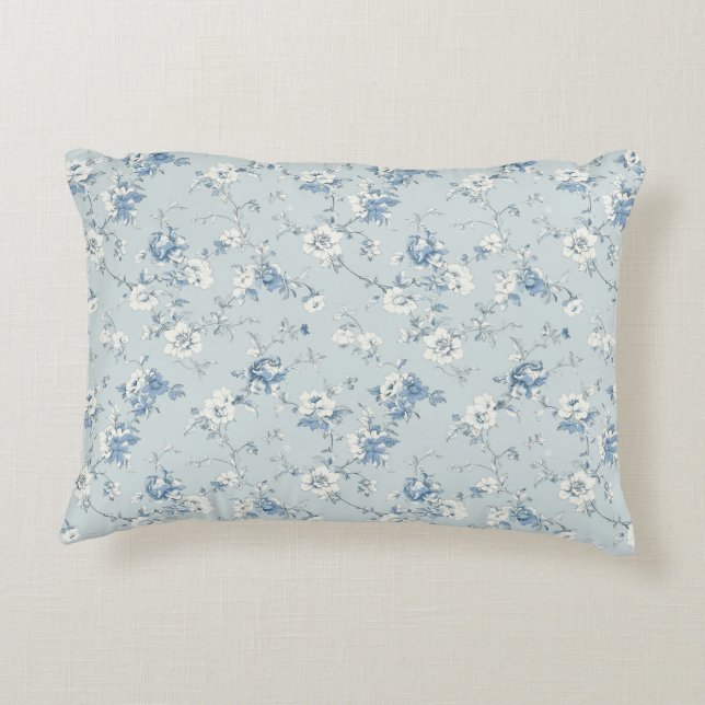 Almofada Decorativa Toile De Jouy Peonies (Verso)