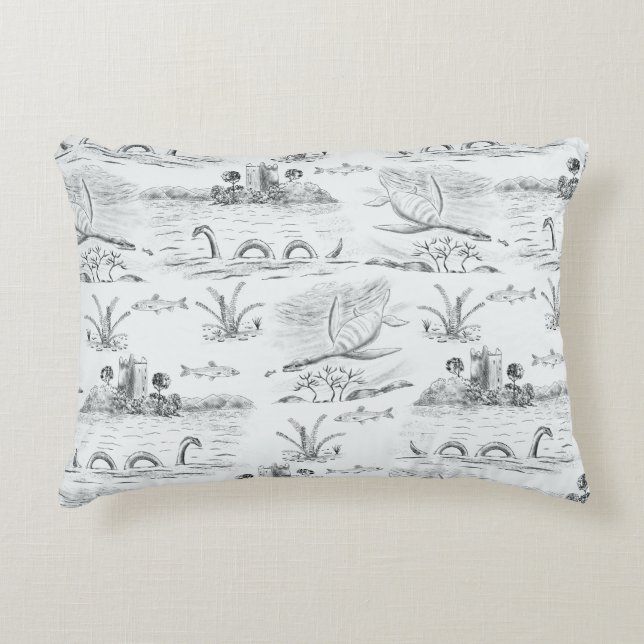Almofada Decorativa Toile Loch Ness (Frente)