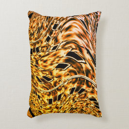 Almofada Decorativa Torcido com um tom leve de coral ao ouro