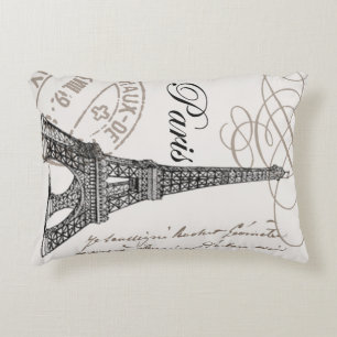 Almofada Decorativa torre Eiffel moderna do vintage