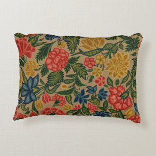 Almofada Decorativa Trabalho de arte do Jardim Floral Designer Vintage