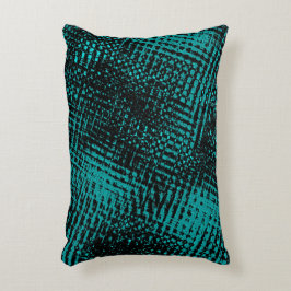 Almofada Decorativa Traços cinza-verdes escuros atravessando estalos c