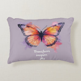 Almofada Decorativa Transformar, Inspirar, Voar - Motivação