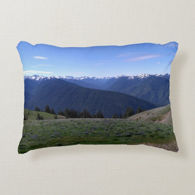 Almofada Decorativa Travesseira com imagem de Hurricane Ridge (Frente)