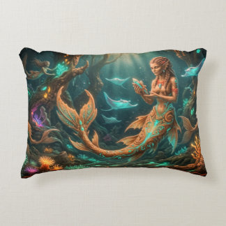 Almofada Decorativa Travesseira Elegante da Sereia