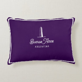 Almofada Decorativa Travesseira Minimalista Vintage da Cidade de Bueno