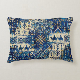 Almofada Decorativa Travesseira Tuareg Tifinagh Patchwork | Sahariana