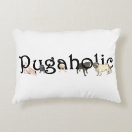 Almofada Decorativa Travesseiro 16" do acento de Pugaholic X12 "