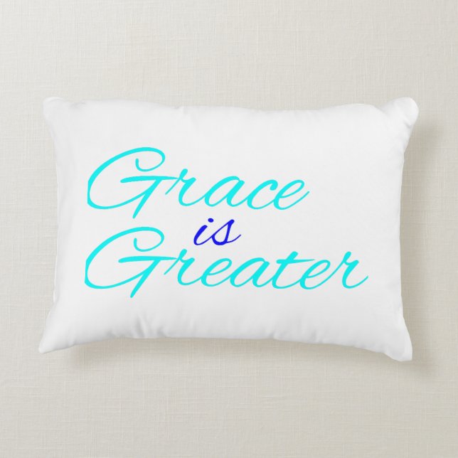 Almofada Decorativa Travesseiro - A Grace é Maior (Verso)