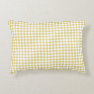 Almofada Decorativa Travesseiro amarelo do acento do teste padrão do
