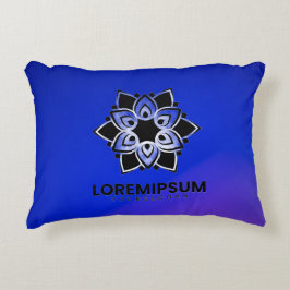 Almofada Decorativa Travesseiro azul com um geométrico
