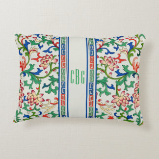 Almofada Decorativa Travesseiro Clássico Chinoiserie com Ênfase Chic M