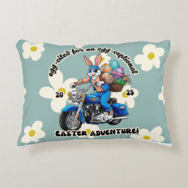 Almofada Decorativa Travesseiro Coelho Biker da Páscoa cega - Primaver