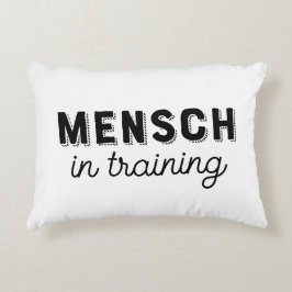 Almofada Decorativa Travesseiro com Acento de Creche Mensch em Treinam
