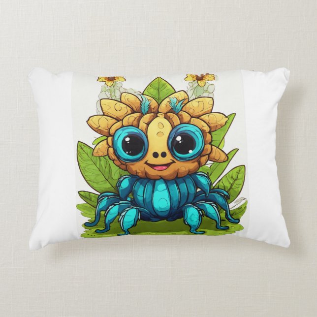 Almofada Decorativa Travesseiro com design de desenho. (Frente)