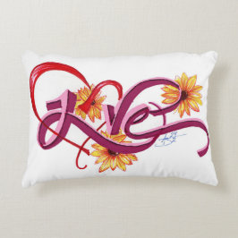 Almofada Decorativa Travesseiro com Enfeite