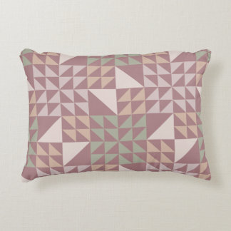 Almofada Decorativa Travesseiro com Estampa Geométrica Rose Poenta