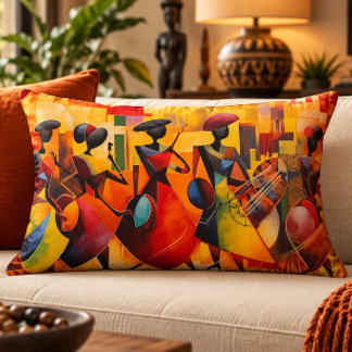 Almofada Decorativa Travesseiro com Sotaque Africano de Mulheres Zambi