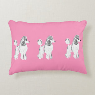 Almofada Decorativa Travesseiro cor-de-rosa branco do acento das