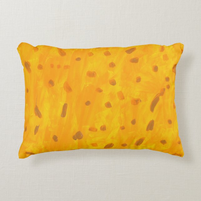 Almofada Decorativa Travesseiro de Acabamento de Peixe Dourado (Frente)