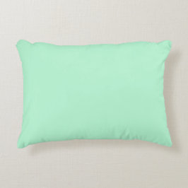 Almofada Decorativa Travesseiro de Acabamento Verde Menta