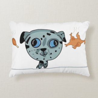 Almofada Decorativa Travesseiro de Acento com Cãozinho Malhado Sonha