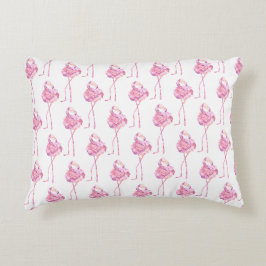 Almofada Decorativa Travesseiro de Acen­to da Série Flamingo Terno Des