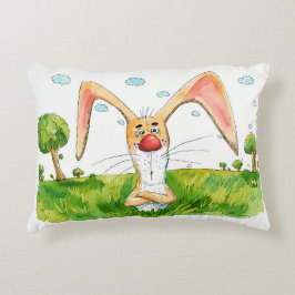 Almofada Decorativa Travesseiro de Acento Funny Bunny - Coelho de Des