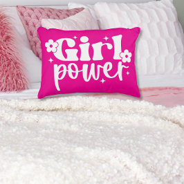 Almofada Decorativa Travesseiro de Acen­to Rosa Girl Power