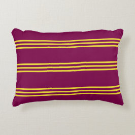 Almofada Decorativa Travesseiro de Acento Vermelho e Amarelo