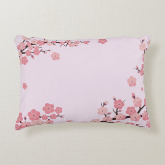 Almofada Decorativa Travesseiro de acento de flores de sakura desabroc