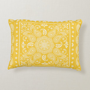 Almofada Decorativa travesseiro de acentos Design-1 de Paisley de Gold