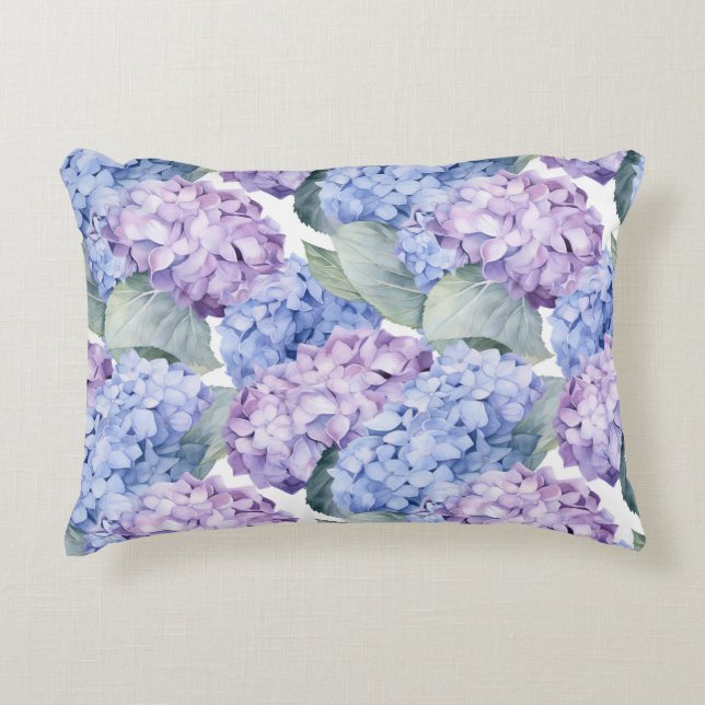 Almofada Decorativa Travesseiro de Algodão com Acento Floral (Frente)