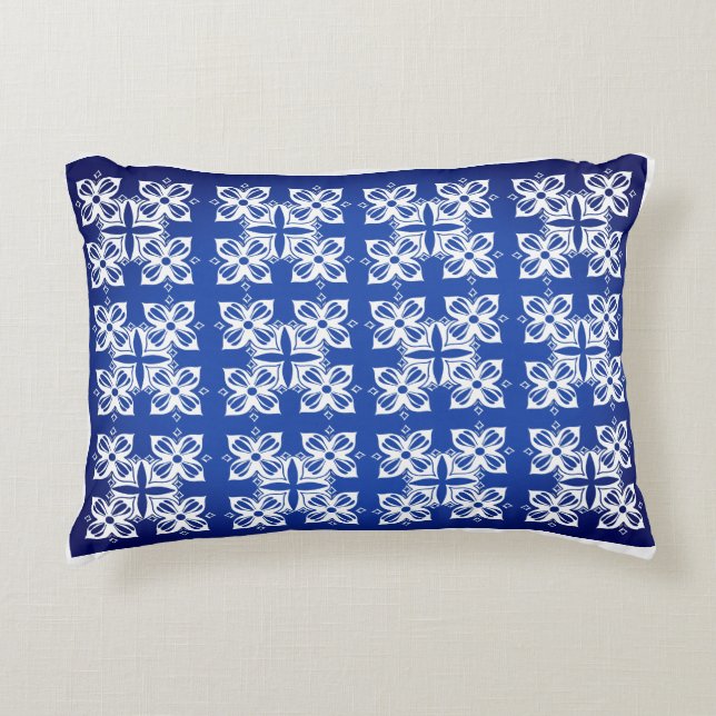 Almofada Decorativa Travesseiro de Algodão com Enfeite de Padrão Tradi (Frente)