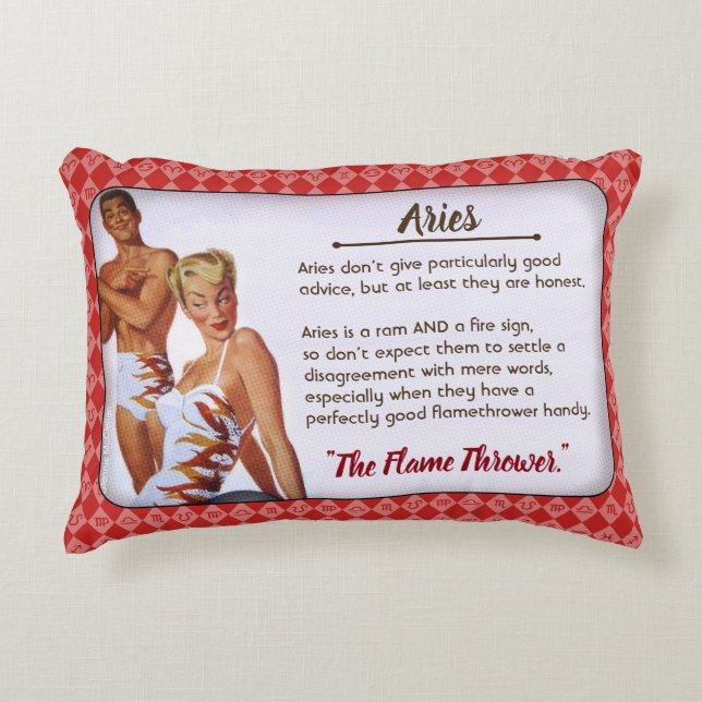 Almofada Decorativa Travesseiro de Áries (Frente)