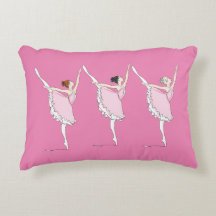 Travesseiro de bailarinas rosa