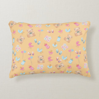 Almofada Decorativa Travesseiro de berçário de ursinho de pelúcia pêss